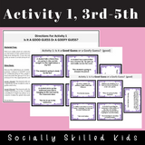 PERSPECTIVE TAKING ACTIVITIES | Predicting Other's Behaviors {Good Guess Or Goofy Guess?}