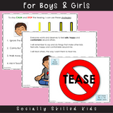 If Someone Is Teasing Me... | Social Skills Story & Activities