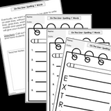 Modified Spelling Activities | Featuring 'i' Words | For 4th Grade
