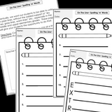 Modified Spelling Activities | Featuring 'm' Words | For 4th Grade