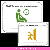 Appropriate Behaviors While Video Conferencing | ZOOM or Google Meet Cue Cards
