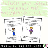 Social Skills Story and Activities, I Will Not Spit At Others