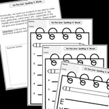 Modified Spelling Activities | Featuring 'k' Words | For 4th Grade