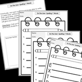 Modified Spelling Activities | Featuring 'l' Words | For 4th Grade