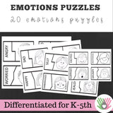 Emotions I.D Activities || For K-5th
