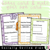 "WH" Question Prompts | Fall/Thanksgiving and Halloween Themed | Bundle