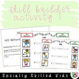 "No" Behaviors vs. "Go" Behaviors | Social Skills Story and Activities