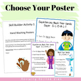 I Can Wash My Hands Like A Superhero! | Social Skills Story and Activities