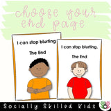 I Can Stop Blurting | Social Skills Story and Activities | For Boys K-2nd Grade