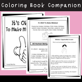 It's Okay To Make Mistakes | Social Skills Story and Activities | For 3rd-5th Grade