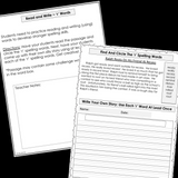 Modified Spelling Activities | Featuring 'r' Words | For 4th Grade