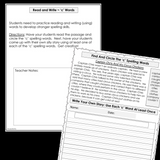 Modified Spelling Activities | Featuring 'c' Words | For 4th Grade