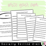 Good Friend & Good Sport Checklists BUNDLE | 24 Differentiated Checklists
