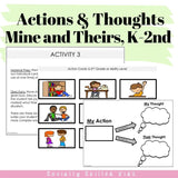 PERSPECTIVE TAKING ACTIVITIES  | Pack 1 | Thought Bubble Scenarios and Making Social Decisions