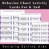 Conversation Behaviors | Differentiated Social Skills Activities | For K-5th