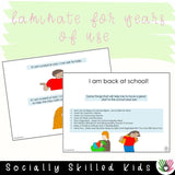 I Am Back At School! | Social Skills Story and Activities
