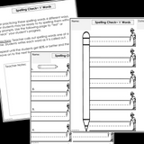 Modified Spelling Activities | Featuring 'r' Words | For 4th Grade