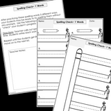 Modified Spelling Activities | Featuring 'i' Words | For 4th Grade