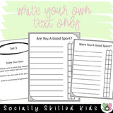 Good Friend & Good Sport Checklists BUNDLE | 24 Differentiated Checklists