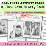 Perspective Taking Photo Activity Cards For Non Verbal Communication  - What Message Are They Sending?