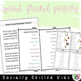 Good Friend Reminders | Differentiated Posters & Worksheets