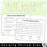 Vacation Is Over, It's Time To Go Back To School | Social Skills Story and Activities