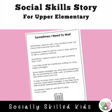 My Waiting Plan | Social Story and Activities
