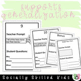 "WH" Question Prompts | Fall/Thanksgiving and Halloween Themed | Bundle
