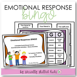Emotional Responses BINGO | SEL Lesson Plans and Activities | For K-5th