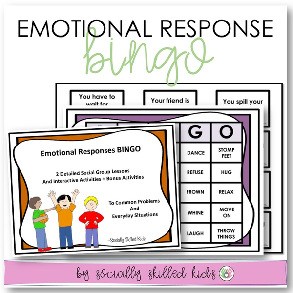 Emotional Responses BINGO | SEL Lesson Plans and Activities | For K-5th