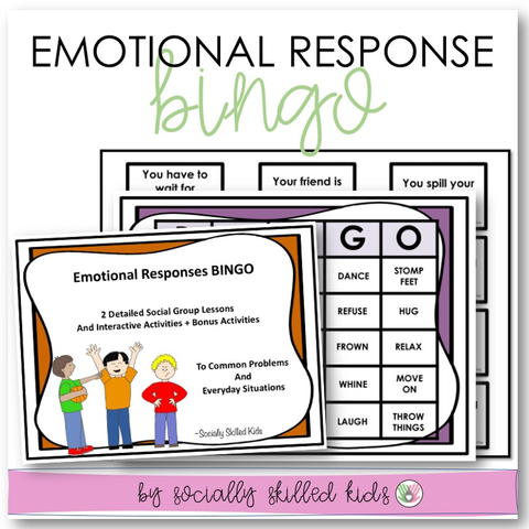 Emotional Responses BINGO | SEL Lesson Plans and Activities | For K-5th
