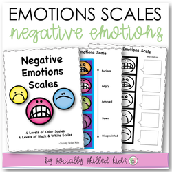 Negative Emotions Scales With Activities | Smiley Faces Themed