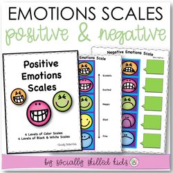 Emotions Scales with Activities | Positive And Negative | Smiley Face Theme