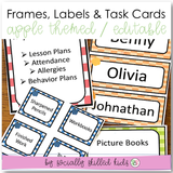 Frames, Labels and Task Cards | Apple Themed