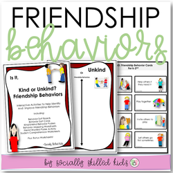 Friendship Behaviors | Social Skills Activities | Differentiated For K-5th Grade