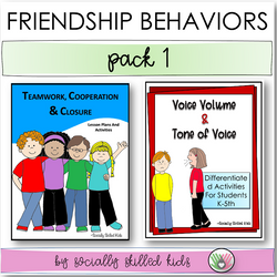 Friendship Behavior Activities | Pack 1 | Teamwork and Cooperation And Voice Volume/Tone