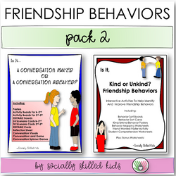 Friendship Behavior Activities | Pack 2 | Conversations and Kind Behaviors