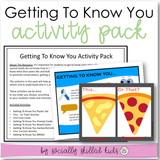 'Getting To Know You' Activity Pack