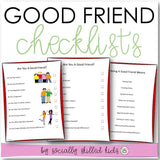 Good Friend & Good Sport Checklists BUNDLE | 24 Differentiated Checklists