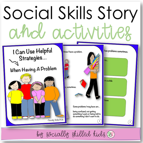 I Can Use Helpful Strategies | Social Skills Story and Activities | For K-2nd Grade