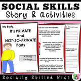 Social Skills Stories And Activities | Pack 4 | Body Awareness | For K-5th