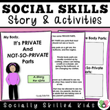 Social Skills Stories And Activities | Pack 4 | Body Awareness | For K-5th