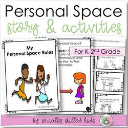 My Personal Space Rules | Social Skills Story and Activities | For K-2nd