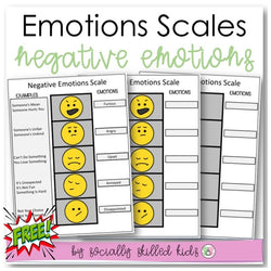 Negative Emotions Scales | Freebie