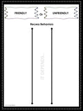 Friendship Behavior Activities | Pack 4 | Recess and Cooperation