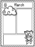 NEWSLETTERS Superhero Theme | September To June | Black and White Version