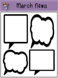 NEWSLETTERS Speech Bubble Theme | September To June | Color Version