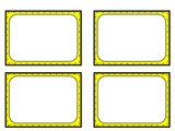 Frames, Labels and Task Cards | Bright and Fun Themed