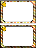 Frames, Labels and Task Cards | Fall Themed