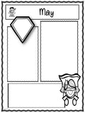 NEWSLETTERS Superhero Theme | September To June | Black and White Version